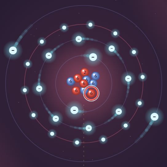 The same atom as Professor: all 26 electrons are single and spread evenly around the shells.